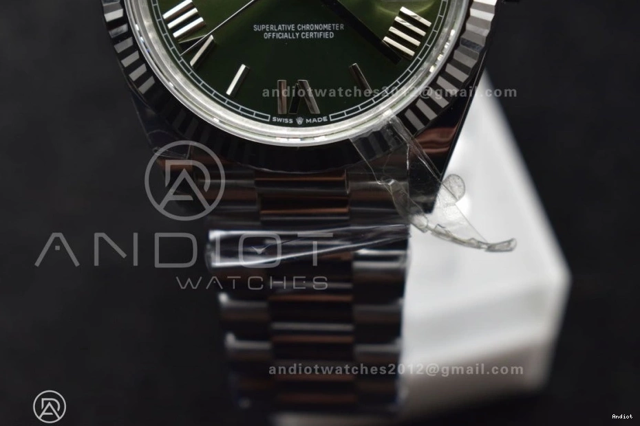 Dial Best Roman Edition Green Day THBF (Gain VR3255 1:1 Weight) Date Bracelet 228239 on Vibrant 662 40 SS President 0813